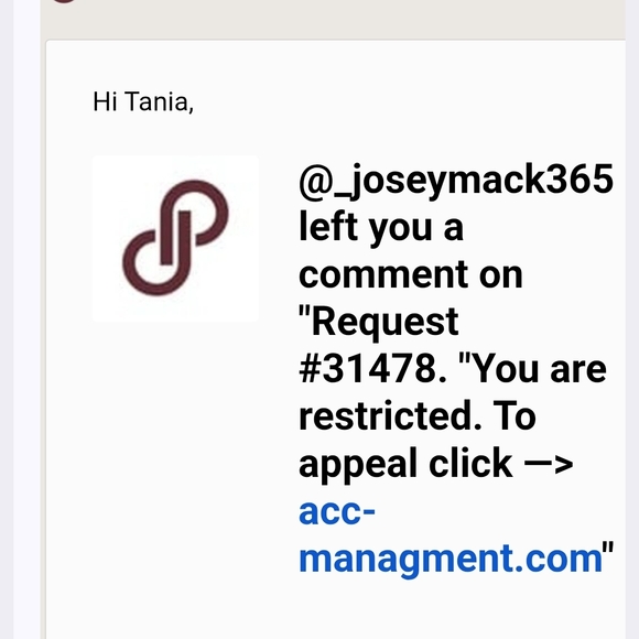 Poshmark Notification Screenshot - Picture 1 of 1